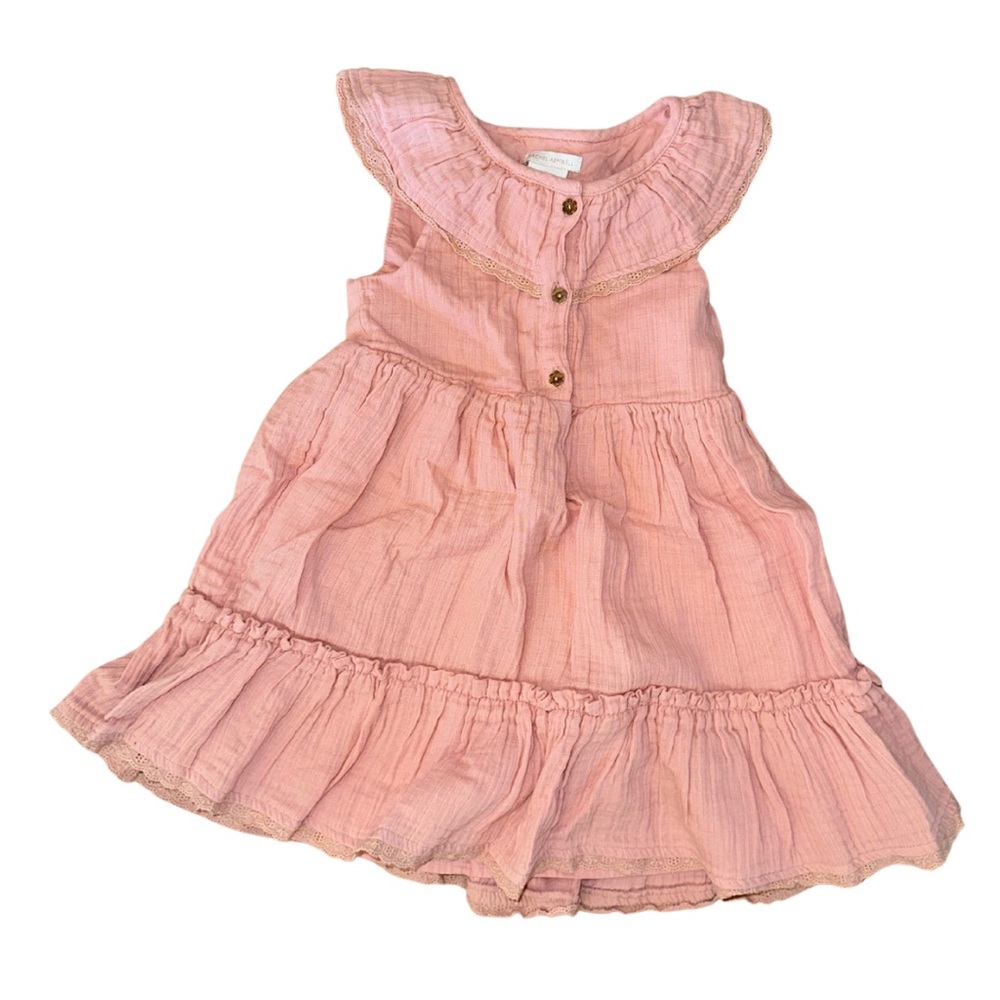 Pink Ruffled Girls Dress